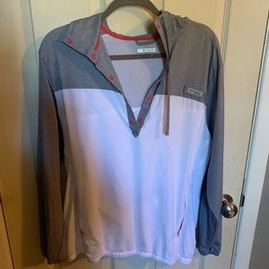 Columbia spring half button jacket